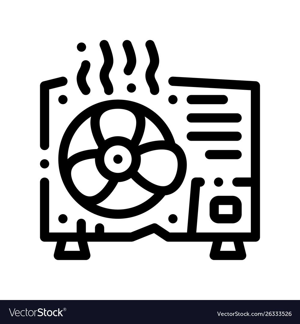 broken-conditioner-system-thin-line-icon-vector-26333526