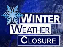 winter weather closure